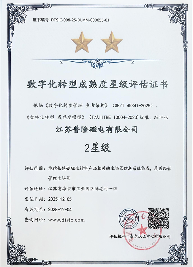 數(shù)字化轉(zhuǎn)型成熟度星級(jí)評(píng)估證書